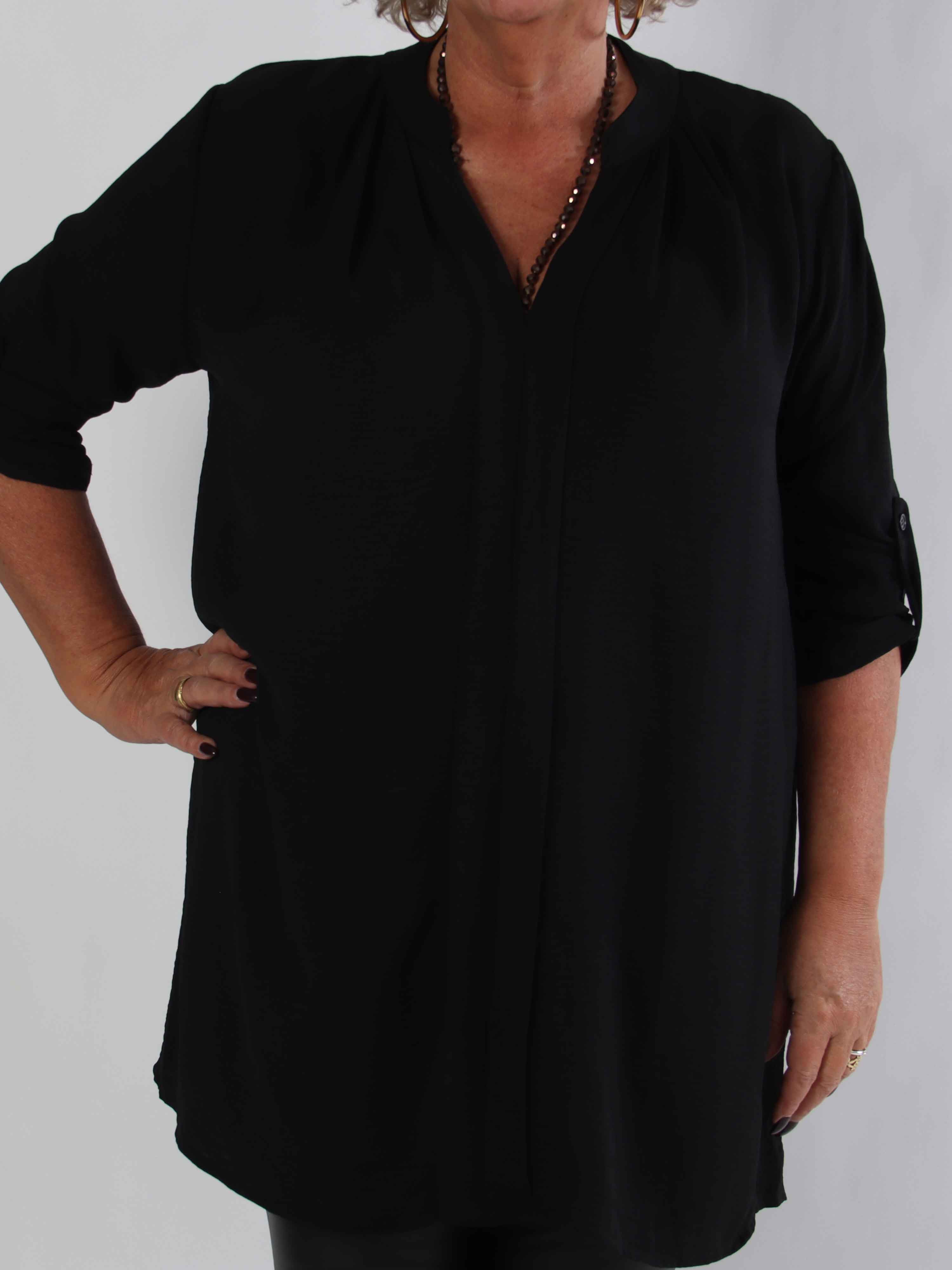 Teresa - Plus size tunika med opsmøg